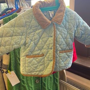 Adorable quilted corduroy baby jacket.